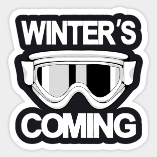 Winter's Coming Winter sports Sticker